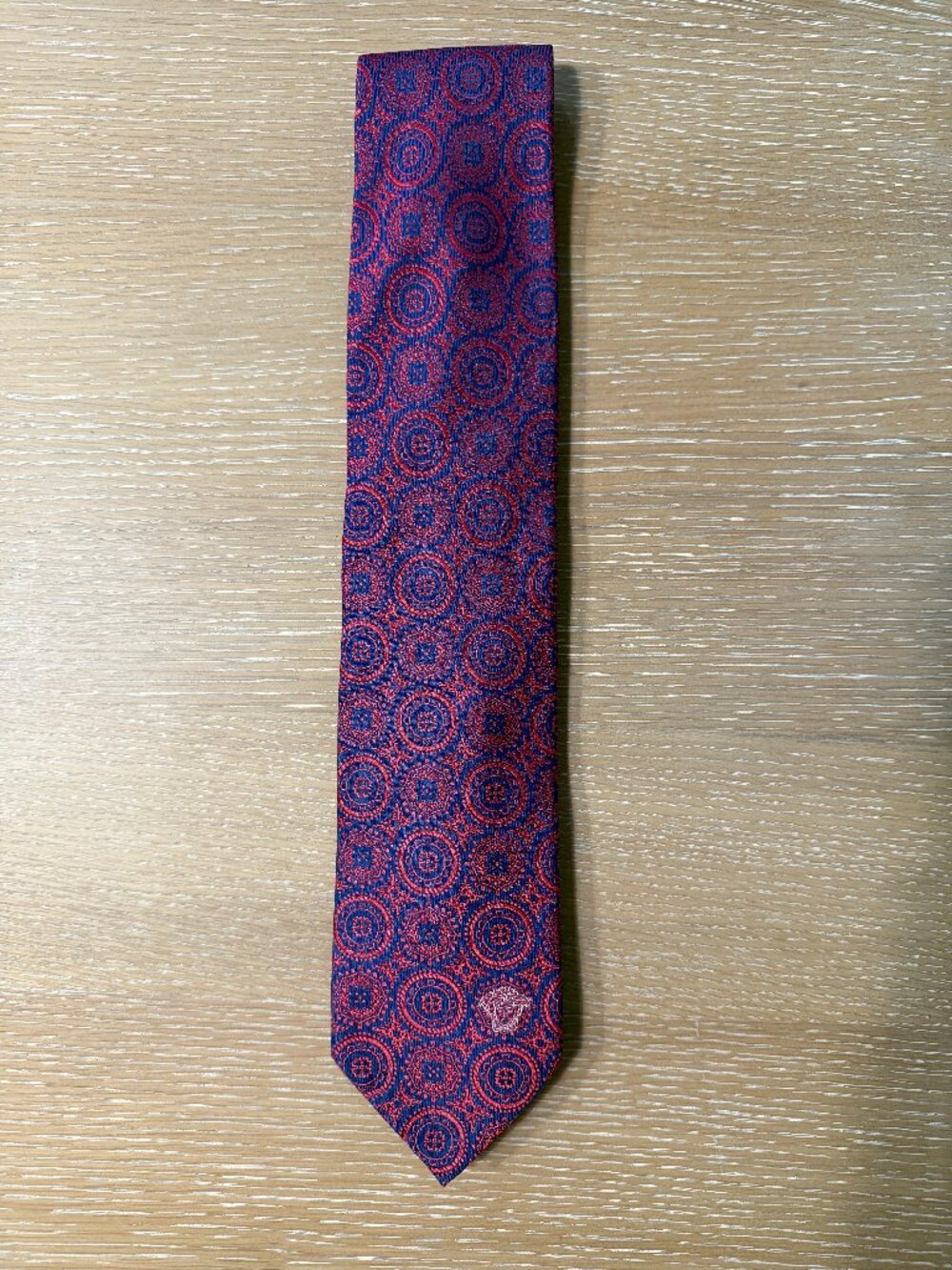 Versace Circle Silk Tie
